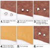 GORGECRAFT 200Pcs 4/6/8/10/12mm Claw Rivet Nailheads Spots Stud Round Dome
