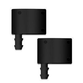 HAOBO 2PCS 68017440AA 47191 Windshield Wiper Arm Nozzle Jet, Nylon Windshield Washer Nozzle, Black Globe Valve Wiper Nozzle Kit, Compatible with Dodge Sprinter Van RV