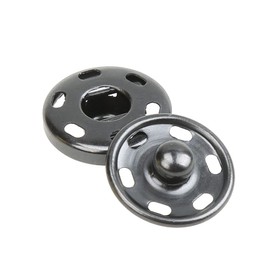 Cotowin Sew-On Snaps,Gunmetal Press Buttons,Pack of 10, 5/8" / 15mm