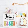 Rustic Easter Office Desk Decor - Cute Jusus Loves His