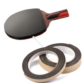 QCVENL Anti-collision Sideband Table Tennis Edge Tape, 2 Pcs Side Tape Pingpong Sports Protective Band Crash-resistant Sponge Racket Accessory for Table Tennis/Ping Pong Paddle, 2 M