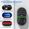 Yamiry Electronic Keypad Deadbolt, Fingerprint Door Lock,Keyless Entry Digital Lock