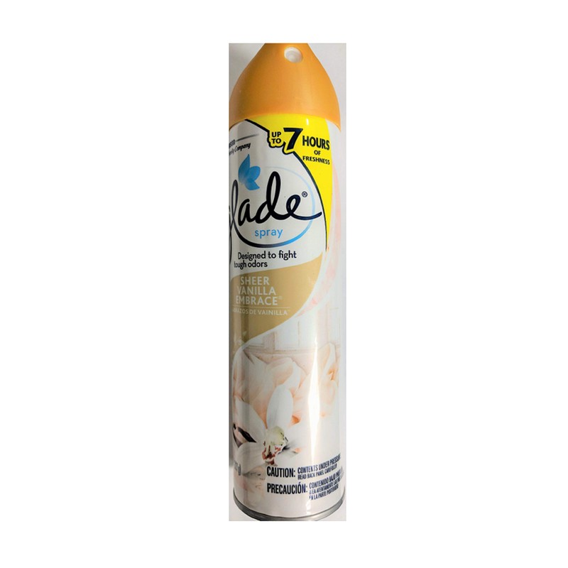 Glade Sheer Vanilla Aerosol 8 Ounce (Pack of 3)