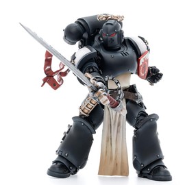 JOYTOY Warhammer 40K 1/18 Action Figure Black Templars The Emperors Champion Rolantus Collection Model Birthday Gifts JT7585