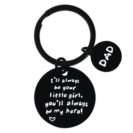 Dad Gifts Keychain from Daughter Dad Father Day Gifts for Men Best Dad Gift Keychain for Birthday Christmas Dad Presents from Children Kids