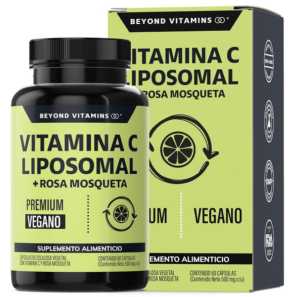 Beyond Vitamins Vitamina C Liposomal 300mg Potenciado con Rosa Mosqueta,