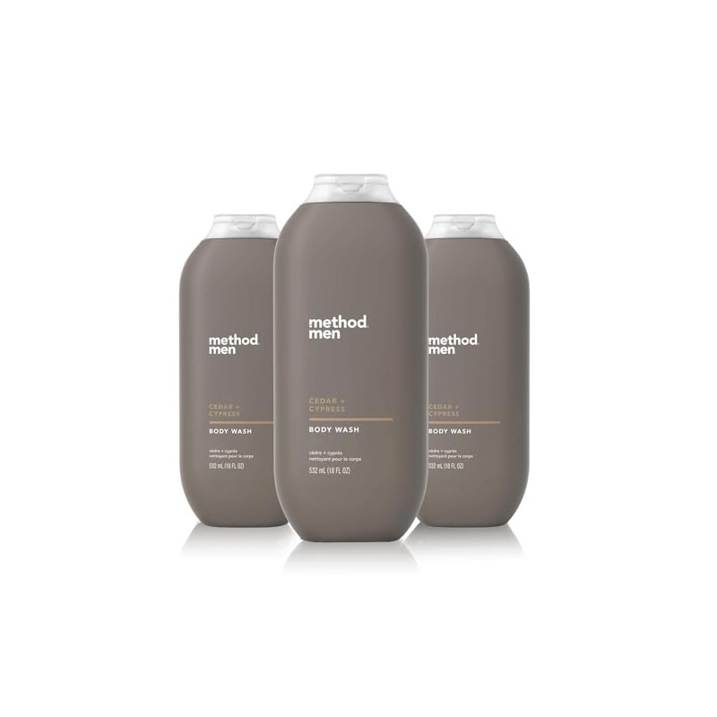 Method Men Body Wash, Cedar + Cypress, Paraben and Phthalate