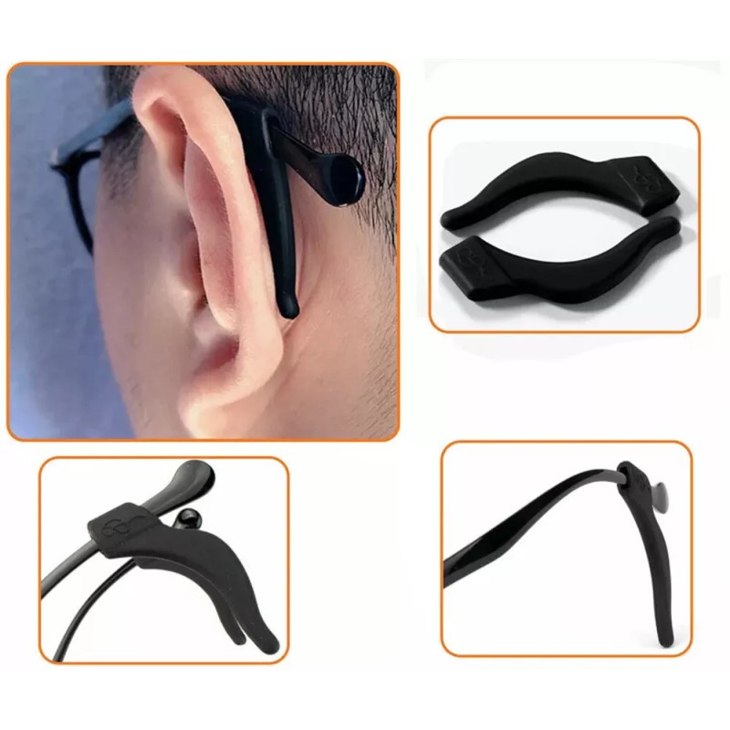 Unbranded Anti Slip Glasses Ear Hooks Tip Eyeglasses Grip Temple
