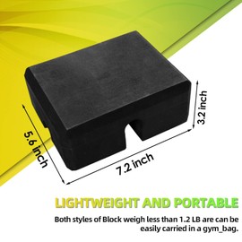 zalati Bench Press Block Boards EVA Foam Adjustable Anti-slip Brick for Fitness Training - Cross