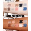 Single Nude Eyeshadow Palette Matte Dark Brown,Smooth Velvet Pressed Powder