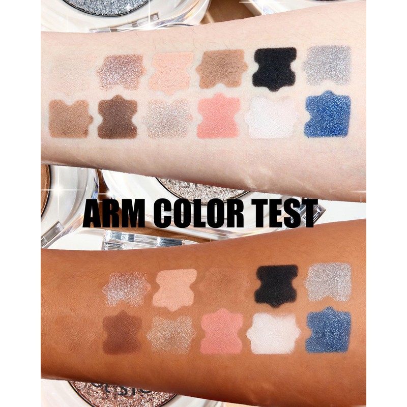 Single Nude Eyeshadow Palette Matte Dark Brown,Smooth Velvet Pressed Powder