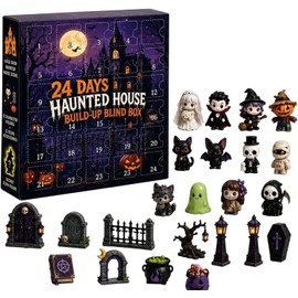 Calendario de Adviento Halloween Casa Encantada con 24 Mini Figuras de PVC