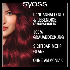 Syoss Oleo Intense Oil Coloration 5-92 Light Red (115 ml), Permanent Hair Colour with Nourishing Oil, No Ammonia