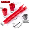Reicyfang 8 in 1 Multifunctional Sink Bathroom Wrench, Wrench Faucet