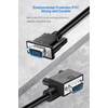 RIKYJIC DB9 RS232 Right Angle Serial Cable 9 Pin Male