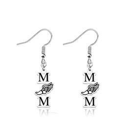 OKEYCH Track and Field Lover Gift Track Mom Earrings Running Runner Jewelry Cross Country Gift (Track Mom E)