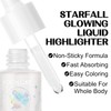 FOCALLURE Starfall Glowing Liquid Highlighter, Shimmering Body Oil, Non-Sticky Shimmer