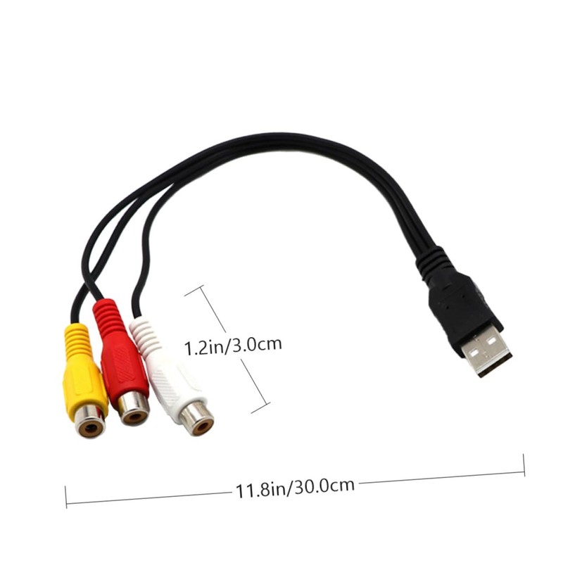 Gadpiparty 1Pair Male to Female Av Cable Set High Speed