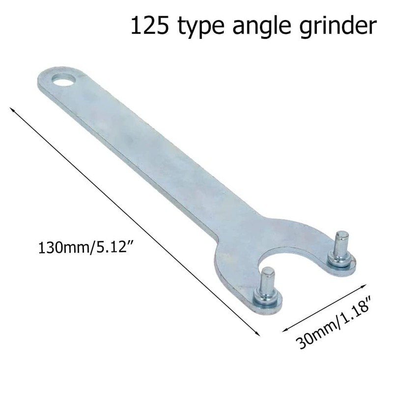 Bztoolbox 2Pcs Angle Grinder Wrench, Lock Nut 2 Prong Zinc