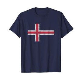Vintage Icelandic Flag Retro Iceland Souvenir Gift Women Men T-Shirt
