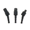 DGZZI 3PCS Swing Socket Adapter Black Universal Joint Hex Shank
