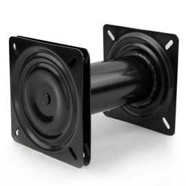 Five Oceans 8 in (203mm) Marine Boat Seat Fixed Pedestal with 360 Degree Swivel, EDC Steel with Black Coating Finish, for All Standard Boating Seats, FO-2896