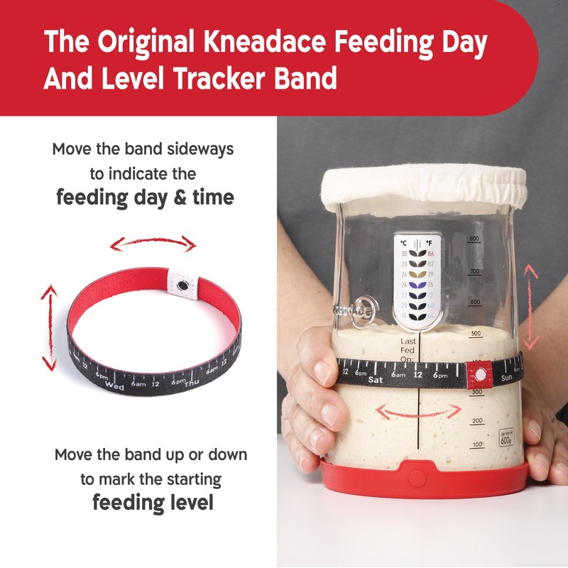 KNEADACE Pro Sourdough Bread Starter Kit - 34 oz Large