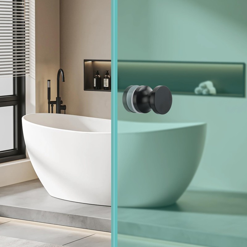 Alise Shower Glass Door Handle,Sliding Shower Doors Knob,One Sided Pull