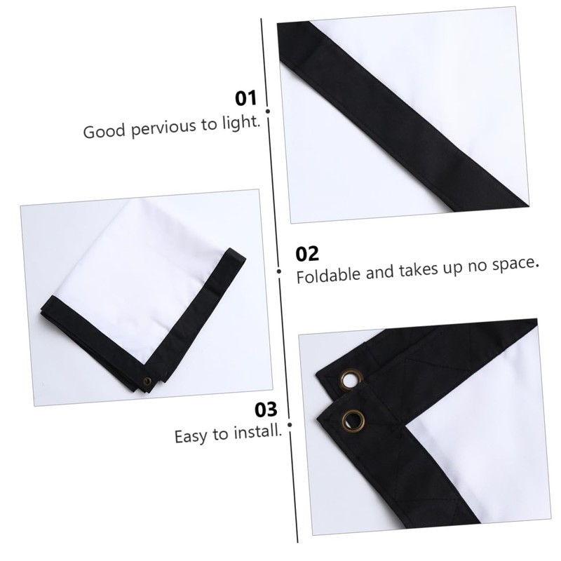 MERRYHAPY 1Pc High Brightness Projector Screen with Easy Installation Design