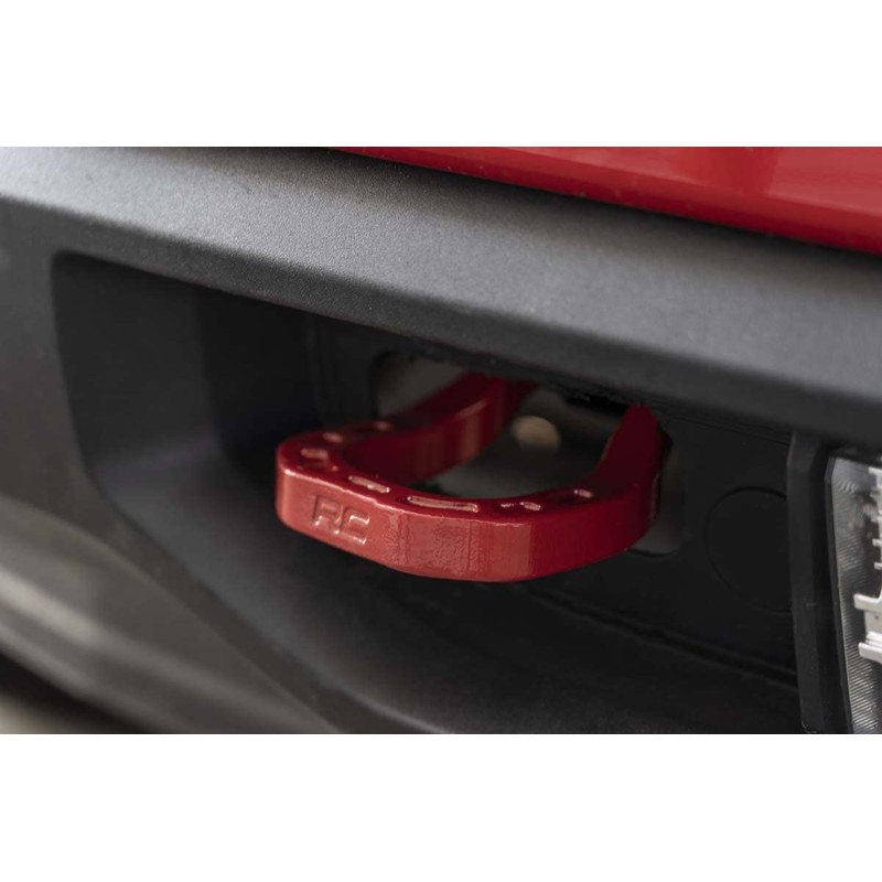 Rough Country Upgraded Forged Tow Hooks (fits) 2019-2020 Chevy Silverado