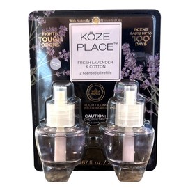 Kóze Place Koze Place Lavender & Cotton Air Freshener Oil Refill Set Lasts up to 100 Days