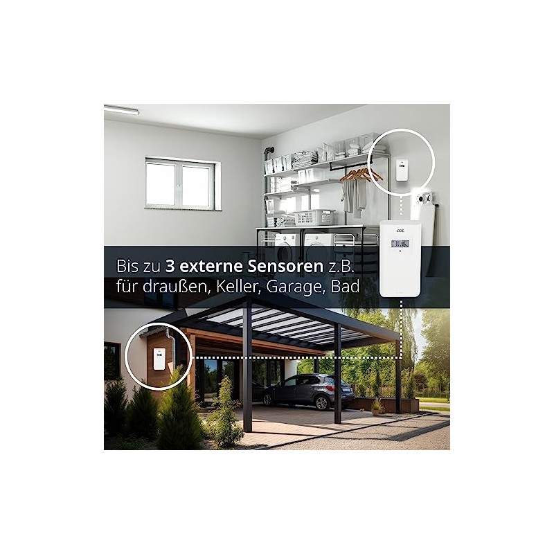ADE Outdoor Sensor WS1002 for Weather Station Replacement | 3
