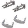 4 Pack Dishwasher Rail Stopper Plastic Pin, 2x Front Rear