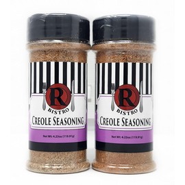 2 Pack of R Bistro Creole Seasoning 4.23oz Spice Shakers