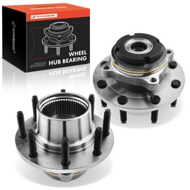 A-Premium 2 x Front Wheel Bearing and Hub Assembly with 8-Lug Compatible with Ford F-250 Super Duty 1999, F-350 Super Duty 1999, 4WD, with 2-Wheel ABS, with SRW