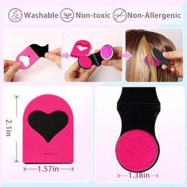 COLAYERIST Hair Chalk for Girls Washable, 10PCS Temporary Hair Color for Kids Adults, Temporary Hair Dye Wax Kids Makeup, Great Christmas Birthday Gifts for 6-13 Year Old Girl (Red etc.)