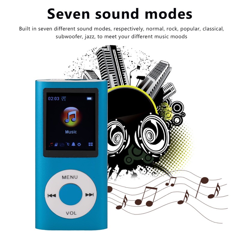 Portable MP3 Music Player 1.8inch TFT Screen HiFi Sound 7