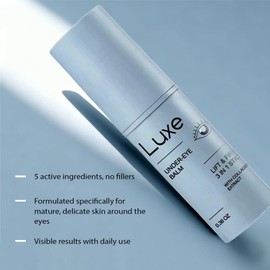 Luxe Korean Under Eye Balm, Lift & Firm 3-in-1 Multi Balm Stick, Hydrating Smoothing Eye Balm for Dark Circles, Puffiness & Fine Lines, Refreshing Under Eye Care, 0.38 OZ, 2PCS