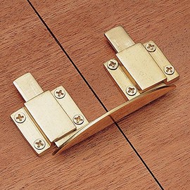 Solid Brass Table Keeper – Traditional English-Style Table Leaf Latch for Heavier Table Leaves, Halves, Cabinets & More – Durable & Easy to Install Fork Style Antique Latches for Secure Connection