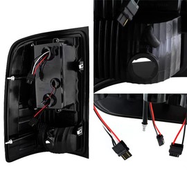 AKKON - For 07-13 Sierra 1500 07-14 Sierra 2500 3500 HD Pickup Truck Chrome G2 LED Tail Lights Brake Lamps Pair