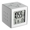 TFA Dostmann CUBO Digital Radio Alarm Clock with Temperature, Plastic,