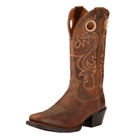 ARIAT BMVY9 Mens Sport Square Toe Western Boot Powder Brown 9