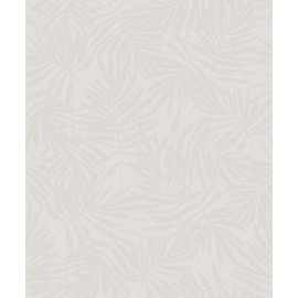CONCORD WALLCOVERINGS ™ Sample for Display Purpose only Botanical & Jungle Textured Wallpaper Featuring Leaves, Cream, 7 in x 10 in; 31315