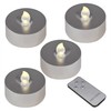 LumaBase Extra Large Battery Operated Tea Lights with Remote Control,