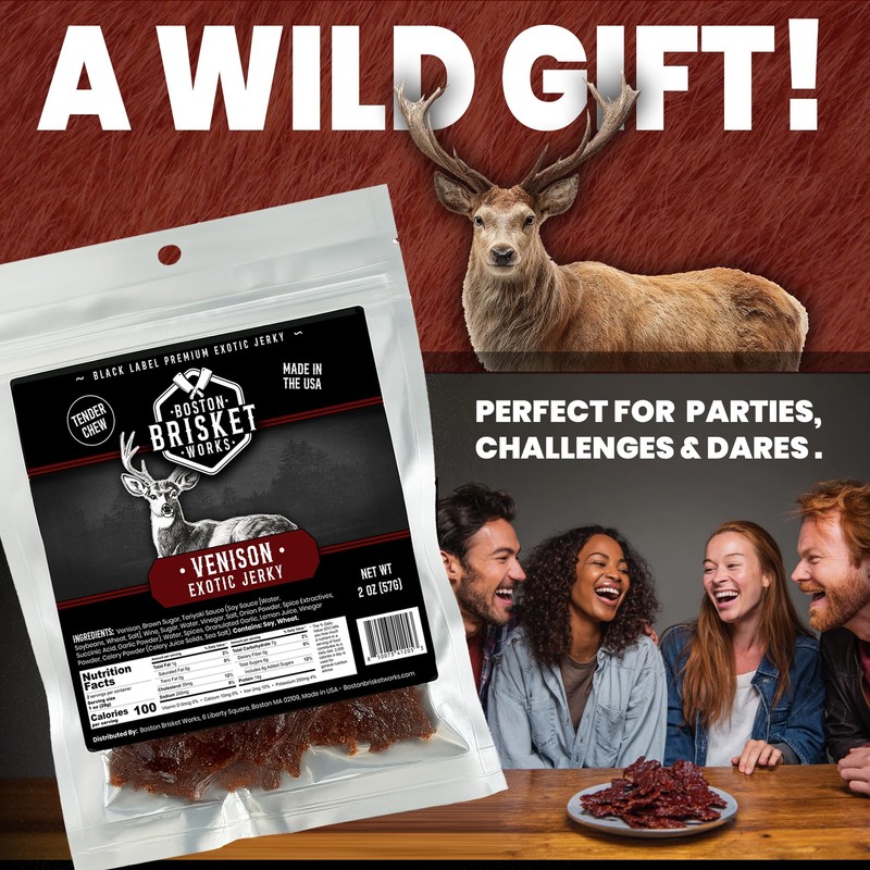 VENISON JERKY – 100% Venison Meat - Exotic Wild Game