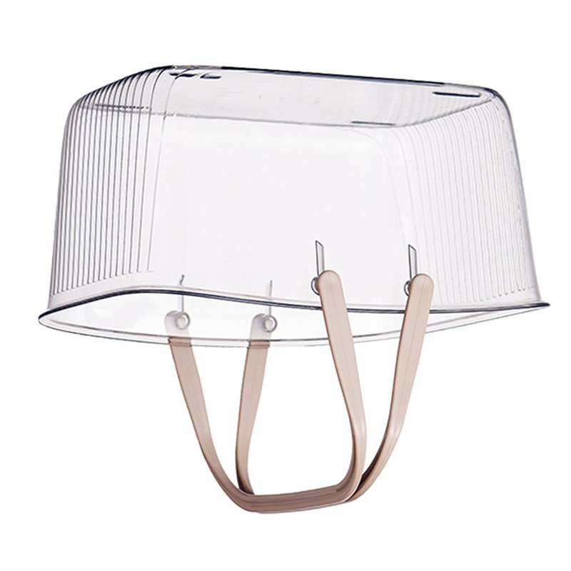 Clear Shower Storage Basket with Handle Drainage Holes Lightweight Shower
