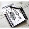 uni-ball PIN Black Felt Tip Pen Fineliners, Water and Fade-Resistant