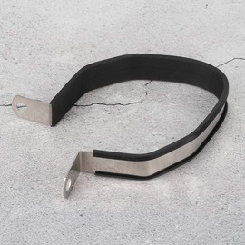 Motorrad-Auspuff-Halterung Sechseickig Auspuffrohrhalterung, Motorrad Universal Schalldämpfer Edelstahl Sechskant Auspuffrohrring Auspuffschallrohr Schalldämpferhalterung (Primärfarbe)