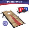 Cornhole Board Set Outdoor Game-Includes 2 Wood Boards 4x2 Feet,