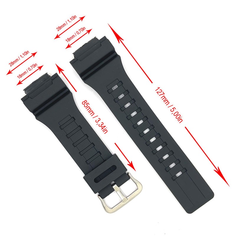 Watch Strap Compatible with Casio AEQ-110BW AQ-S810W W-735H W-736H HDC-700